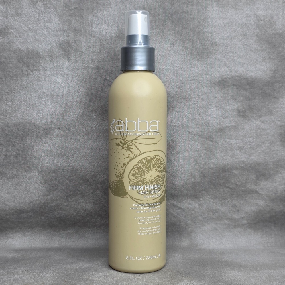 ABBA Firm Finish Hair Spray Non-Aerosol 8 fl oz w/Grapefruit & Avocado Oil